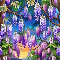 Jigsaw Puzzle Wisteria