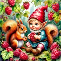 Puzzle Gnome et écureuil