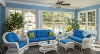 Slagalica Blue living room