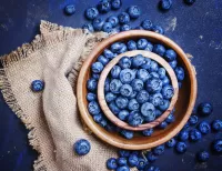 Puzzle Blueberries in bowls