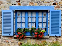 Quebra-cabeça blue window