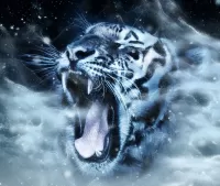 Пазл Голубой тигр