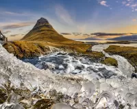 Jigsaw Puzzle Mountain and ice