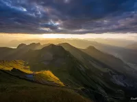 Пазл Восход солнца в горах