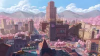 Quebra-cabeça Anime city