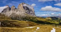 Jigsaw Puzzle Mountains and clouds