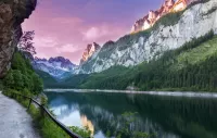 パズル Mountain lake in the Alps