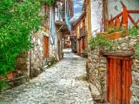 Jigsaw Puzzle Town in Bulgaria