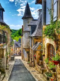 Quebra-cabeça Town in Brittany