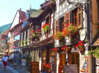 Quebra-cabeça Town in Alsace