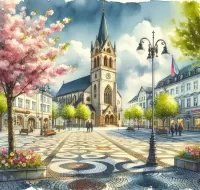 Jigsaw Puzzle Town Square