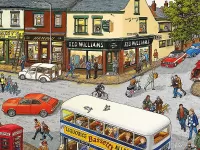 Jigsaw Puzzle Town street