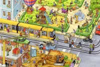 Jigsaw Puzzle City life