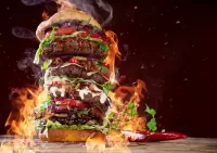 Quebra-cabeça Hot Burger