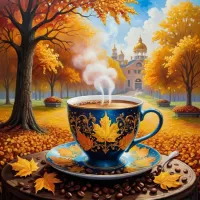 Jigsaw Puzzle Hot coffee