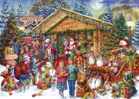 Jigsaw Puzzle Guests to Santa