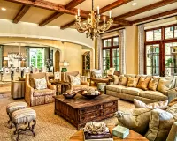 Quebra-cabeça Country style living room