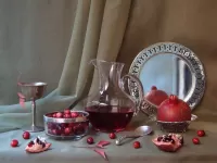 Jigsaw Puzzle Pomegranate and cranberry