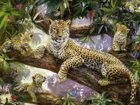 Jigsaw Puzzle Graceful family