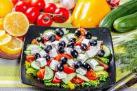 Zagadka Greek salad