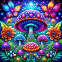 Jigsaw Puzzle Mushrooms