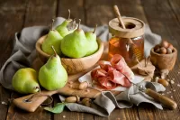 Jigsaw Puzzle Pear and ham