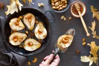 Bulmaca Pears with walnuts