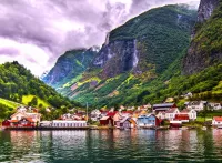 Jigsaw Puzzle Fjord shore 