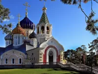 Jigsaw Puzzle Cathedral in Peredelkino town