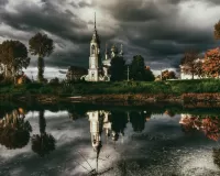 Jigsaw Puzzle The temple in Vologda