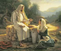 Пазл Иисус и девушка