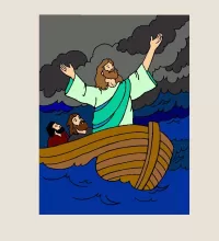 Bulmaca Jesus on the sea