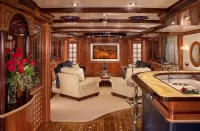 Bulmaca The interior of the yacht Sycara IV