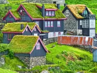 Jigsaw Puzzle Icelandic village