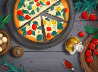 Jigsaw Puzzle Italian pizza