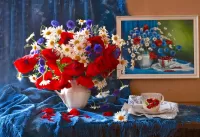 Jigsaw Puzzle July flowers