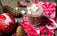 Puzzle Cocoa with marshmallows