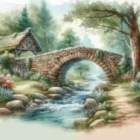 Jigsaw Puzzle Stone Bridge