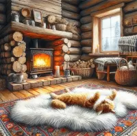 Jigsaw Puzzle Fireplace 