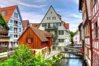 Jigsaw Puzzle Canal in Ulm