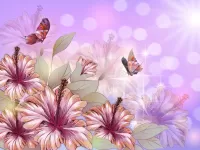 Пазл Картина с бабочками