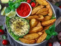 Quebra-cabeça Potatoes and avocado