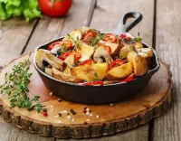 Rompicapo Potatoes with mushrooms
