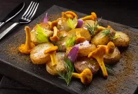 Bulmaca Potatoes with mushrooms
