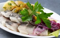 Rompecabezas Potato with herring