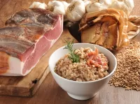 Jigsaw Puzzle Porridge and meat