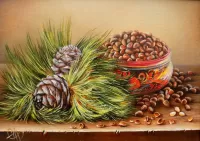 Jigsaw Puzzle Pine nuts