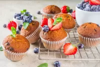 Zagadka Cupcakes with berries