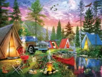 Jigsaw Puzzle Camping
