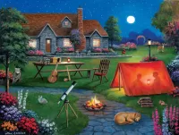 Jigsaw Puzzle Kids Night Out